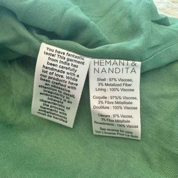 Hemant & Nandita Paisley Print Lisa Short Dress Small NWOT - Picture 12 of 16